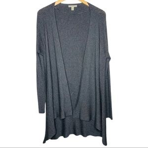 Dana Bachman Gray Cardigan Long Soft Cozy Business Casual